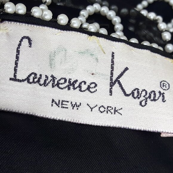 Vintage Beaded Silk Blouse Laurence Kazar Large - Picture 3 of 6